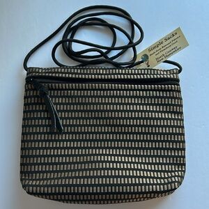 NWT SIMPLE SACKS Tapestry Crossbody Bag, Made in NH USA